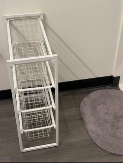 5-Drawer Wire Rack Storage Cabinet