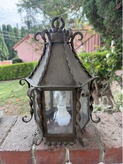 Antique lantern pendant light