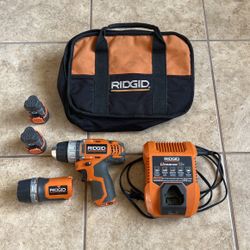 Ridgid 12 Volt Lithium-ion Cordless 2 Speed Drill Set