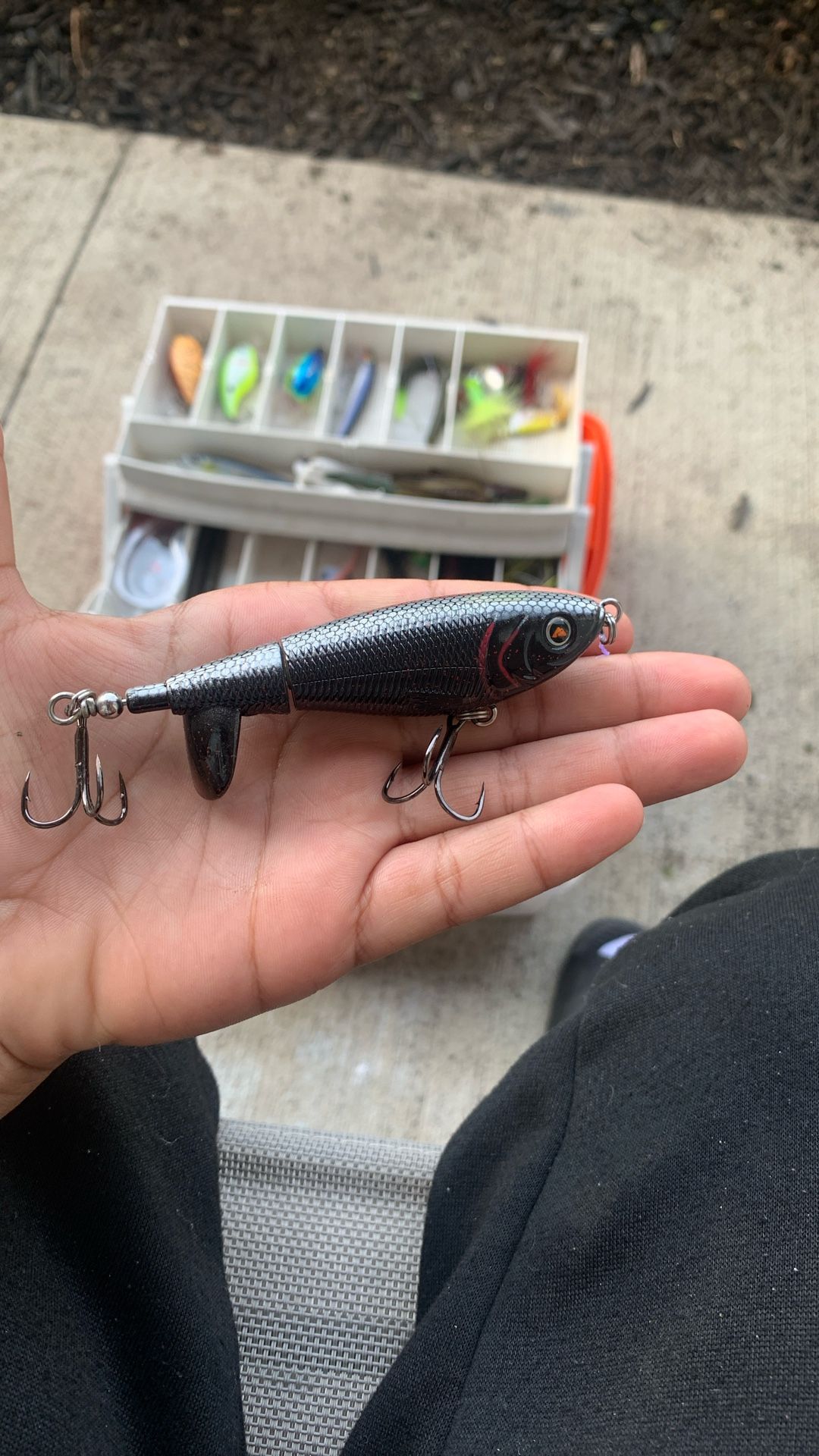 Good night, whopper, whopper for fishing catches bass