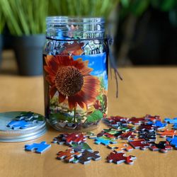 Puzzle 🧩 Jar - Sunflowers in Grand Marais
