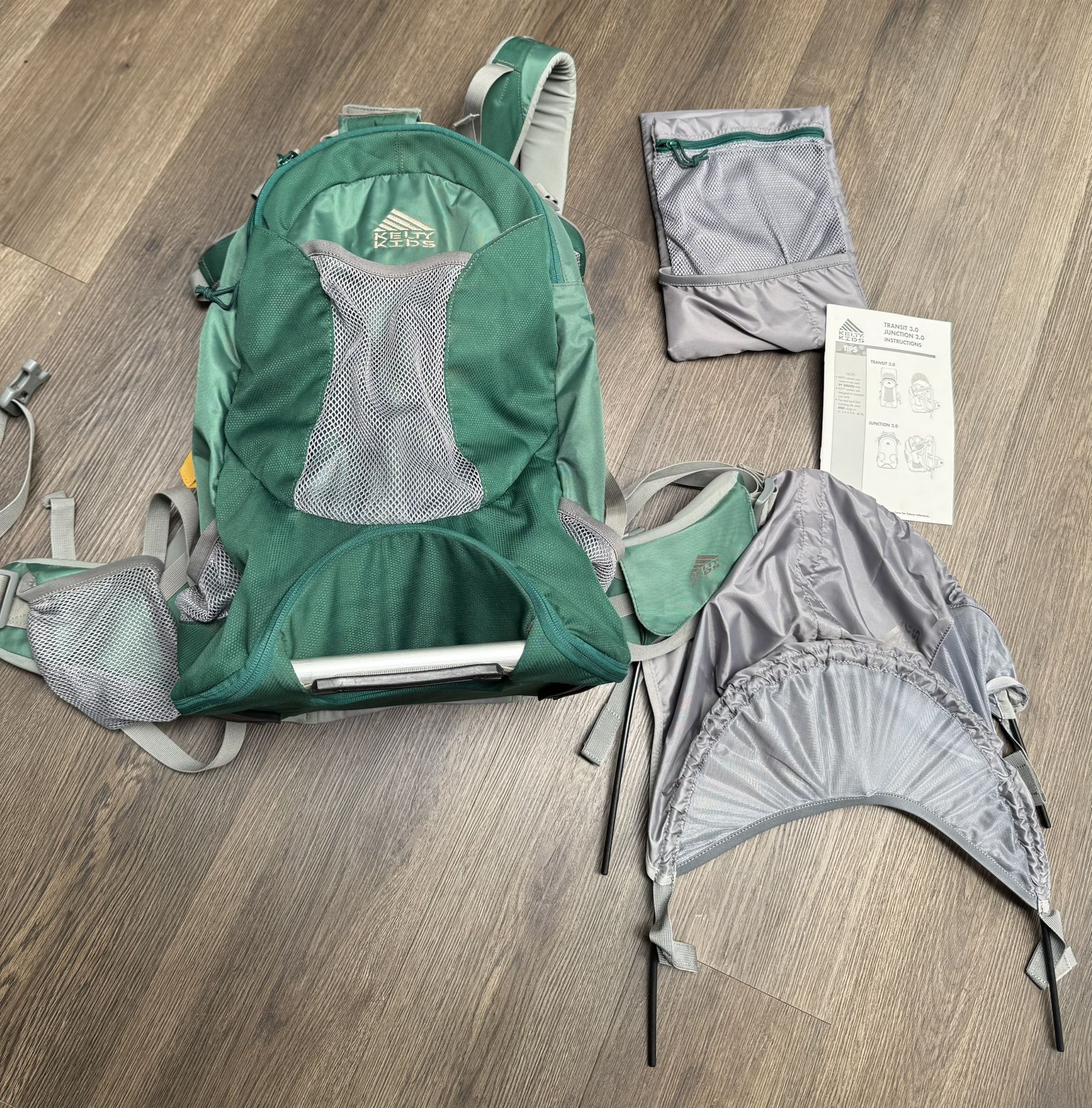 Kelty Kids 3.0 Transit Backpack Child Carrier Evergreen Trails Hiking