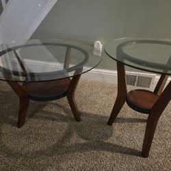 3 PC Rustic Living Room Tables
