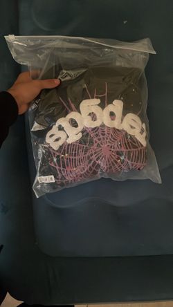 Sp5der hoodie black size medium