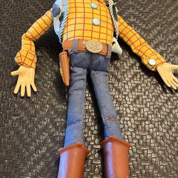 WOODY Toy Story 16" Talking Doll Disney Store Of London Pull-String WITH HAT