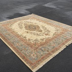 Vintage 9’ x 12’ Hand-Knotted Wool Area