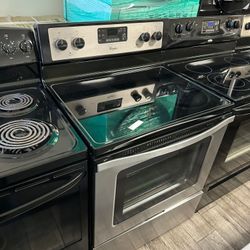 Whirlpool stainless steel electric stove