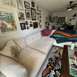 Cozy Cream/white Modular Sectional