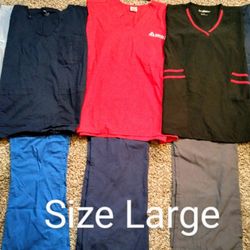 Women's Size Large Scrubs Bundle 