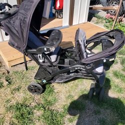 Sit & Stand Double  Seat Stroller 