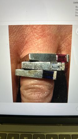 RINGS - STACKABLE STERLING SILVER (SET OF 3) SIZE 7