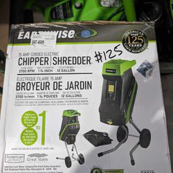 15AMP Corded Electric Chipper/Shredder 
