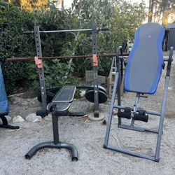 Gym Equipment. Weights. Benches. Bars