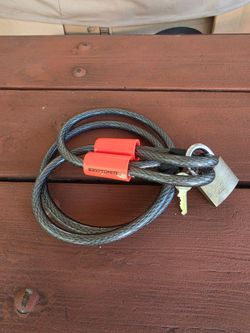 Bike cable lock $12