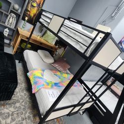 Full Over Full  Bunk Bed With Matteress  