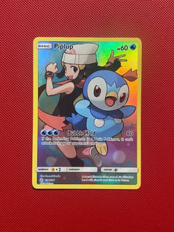 Pokemon card TCG Piplup full art cosmic eclipse