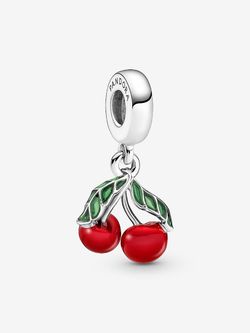 Pandora  Asymmetrical Cherry Fruit Dangle Charm