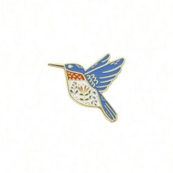 Hummingbird Enamel Pin