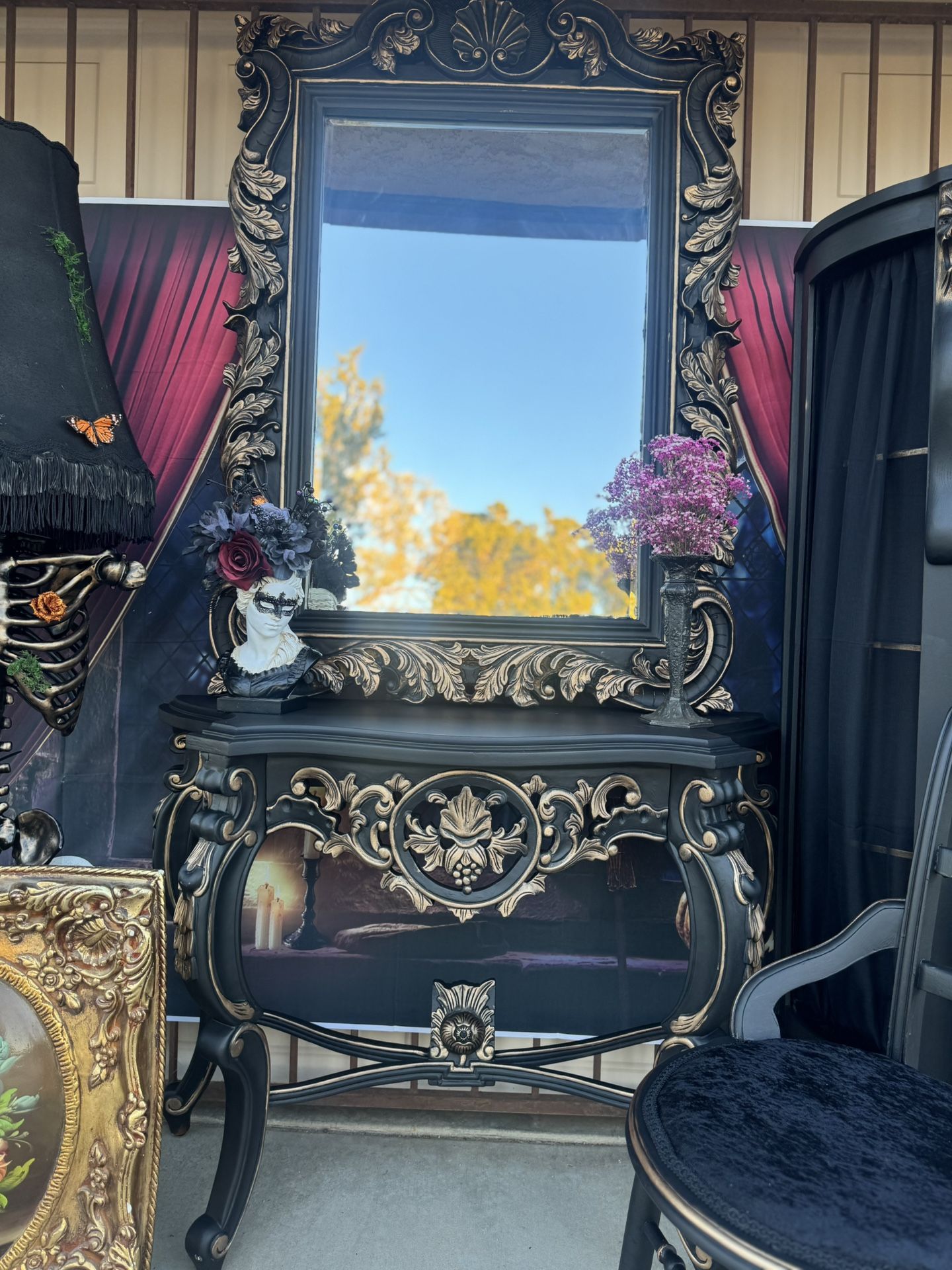 Gothic Victorian Style Vanity set