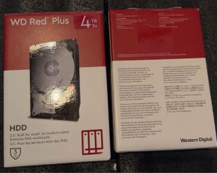 4TB Western Digital Red Plus NAS Drive 3.5”