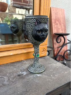 Black cat chalice