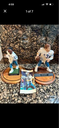 Miami Dolphins Dan Marino & Mark Clayton Major Miniture Sculptures