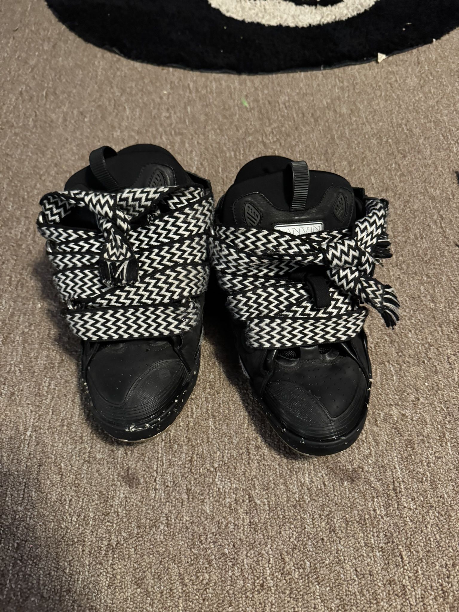 lanvin curb sneakers