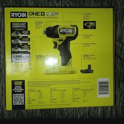 RYOBi ONE + HP 18V Compact Brushless 1/4 " Hex Impact Kit 