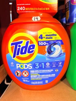 Tide pods 76 pacs