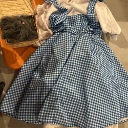 Kids Dorothy Dress And Toto And Basket