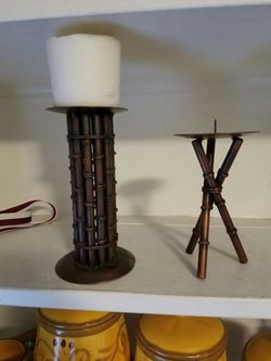 Bamboo candle holder