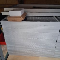 13 Solar Panels With Brackets And Hardware...