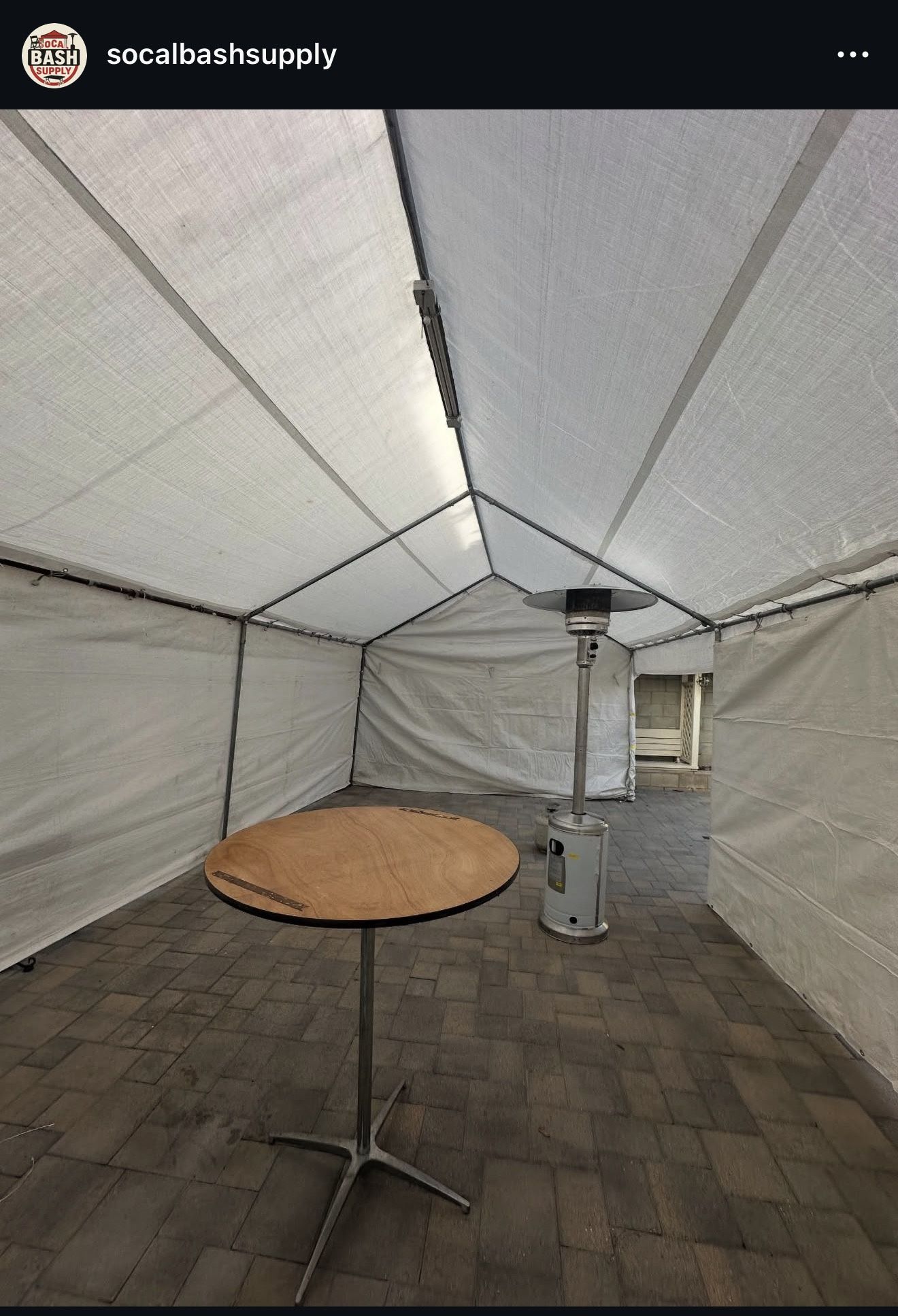 Heaters and Bar tables