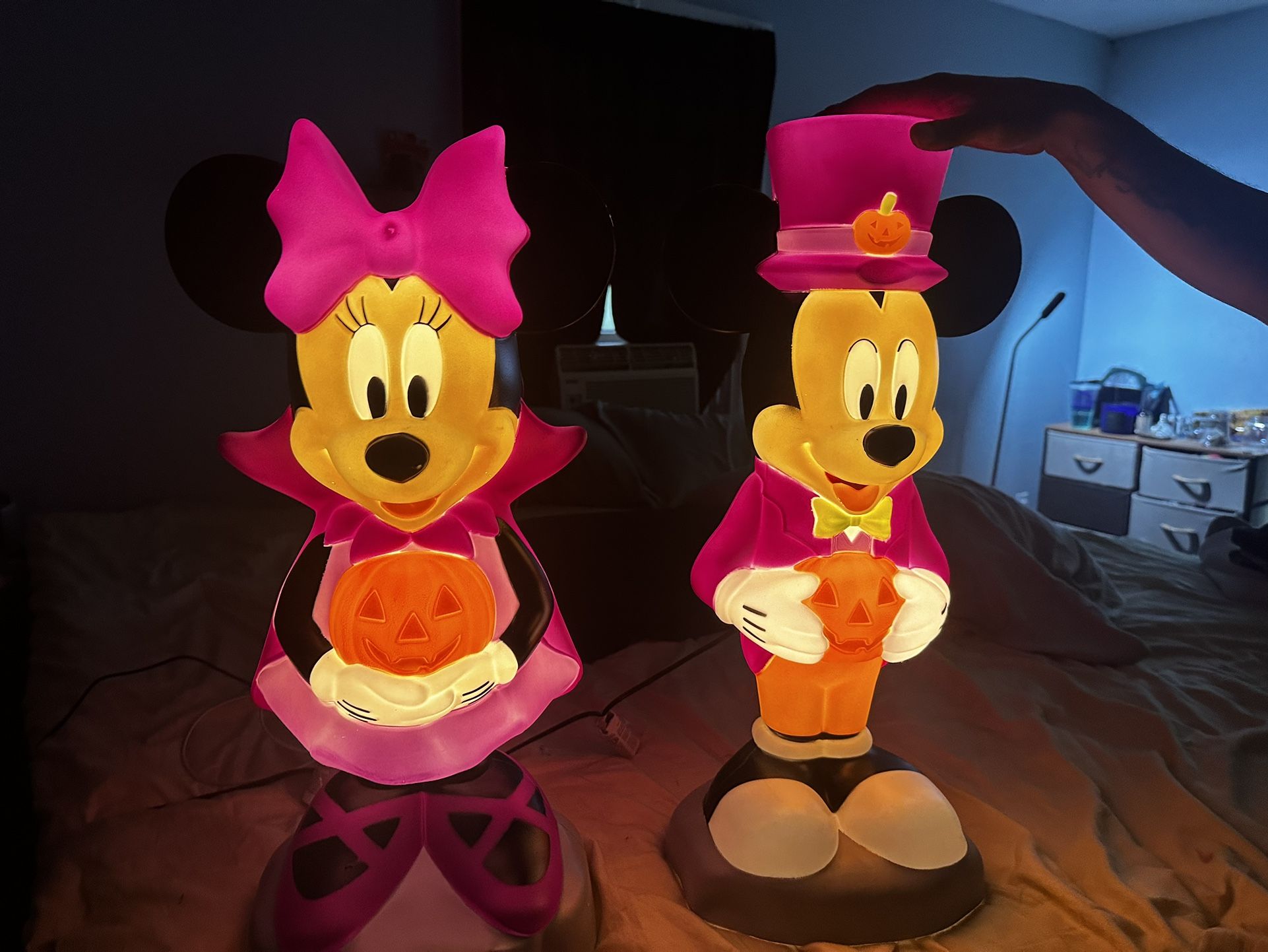 Halloween Mickey and 2024 Minnie Blowmold