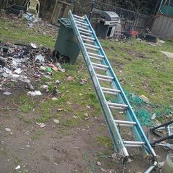 24 steps fiberglass extension ladder
