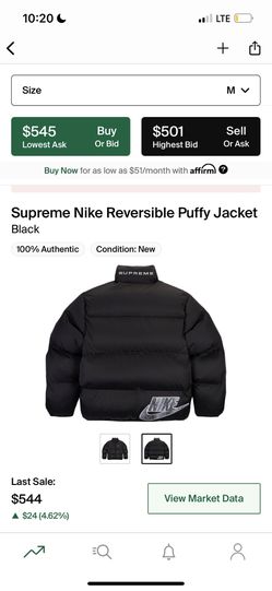 Supreme Nike Reversible Puffy Jacket for Sale in Queens, NY