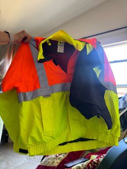 reflective construction jacket