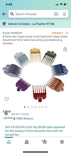 Hair clipper guide comb set