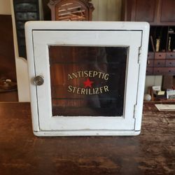 Antique Antiseptic Sterilizer Cabinet 