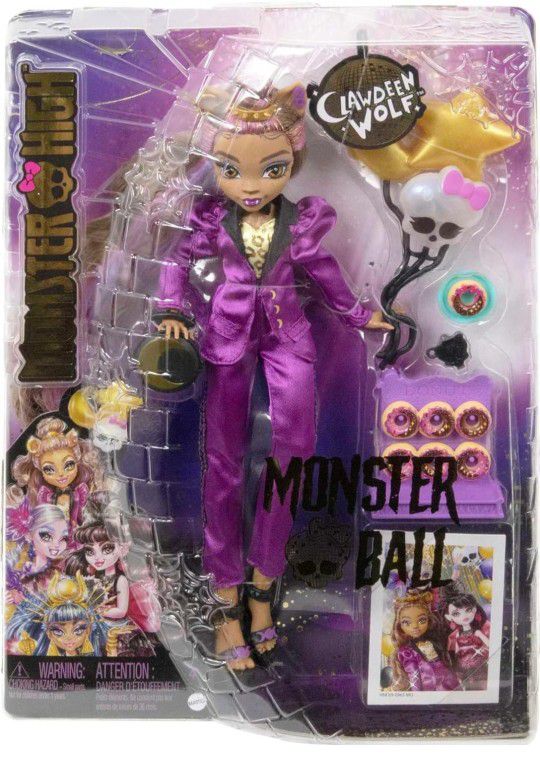 Monster High Doll, Clawdeen Wolf in Monster Ball Party Fashion

