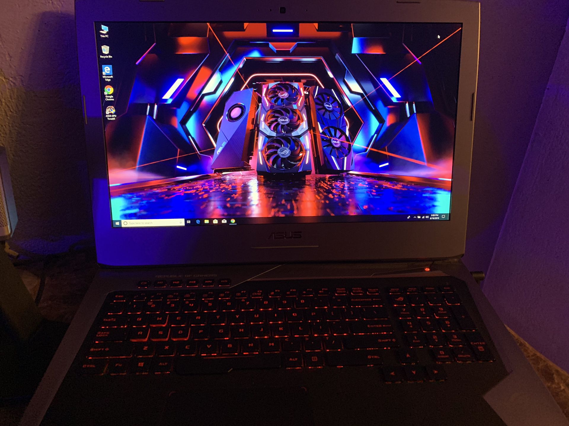 Asus G752VL gaming laptop