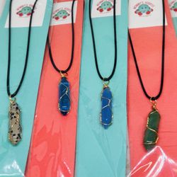 Crystal Rock Pendant Necklace