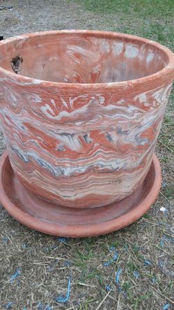 Beautiful multi-colored flower pot