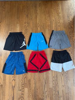 Size 8 Boy Athletic Shorts Bundle - 6 pairs