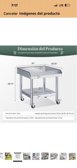Stainless Steel Equipment Stand with Wheels