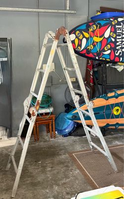12-Ft Adjustable Multi-Position Aluminum Ladder