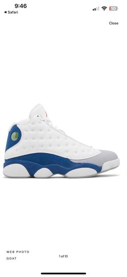Jordan 13 Retro Blue Size 10