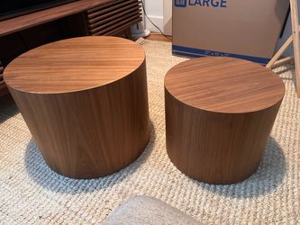Round Besting  Side Tables Set of 2