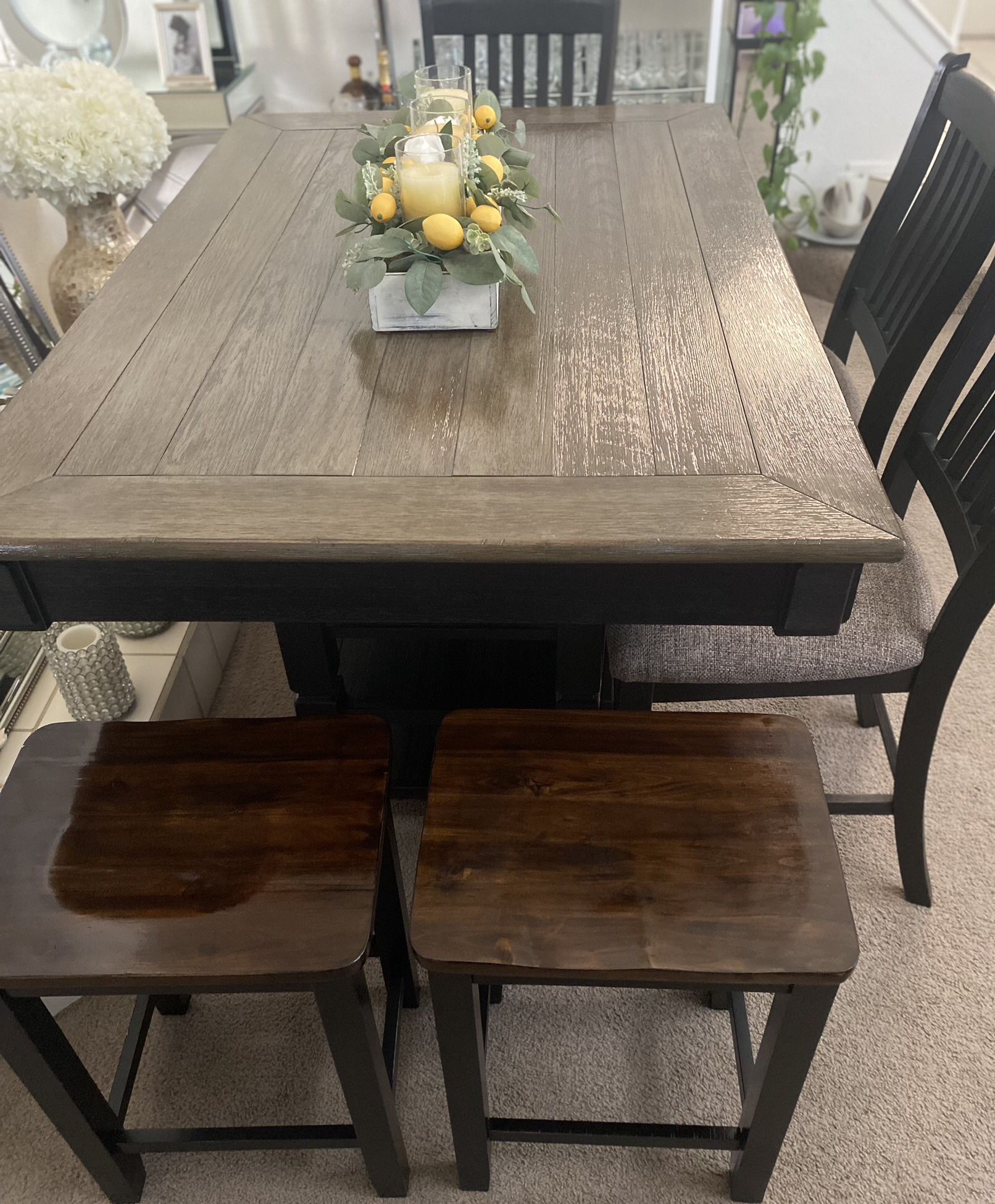 Farmhouse Style Dining Table Set