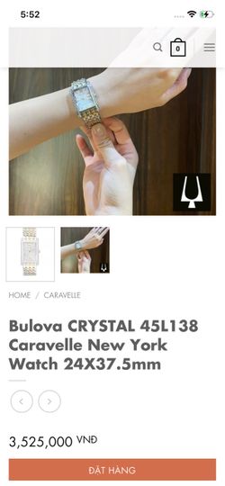 Carvelle New York bulova women watch